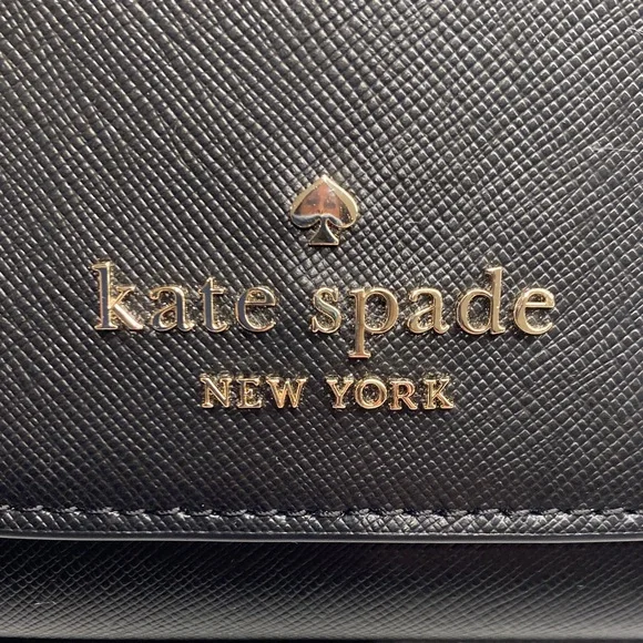 Kate Spade Carson Convertible Crossbody Black Saffiano Leather Preppy NWT - Picture 2 of 15